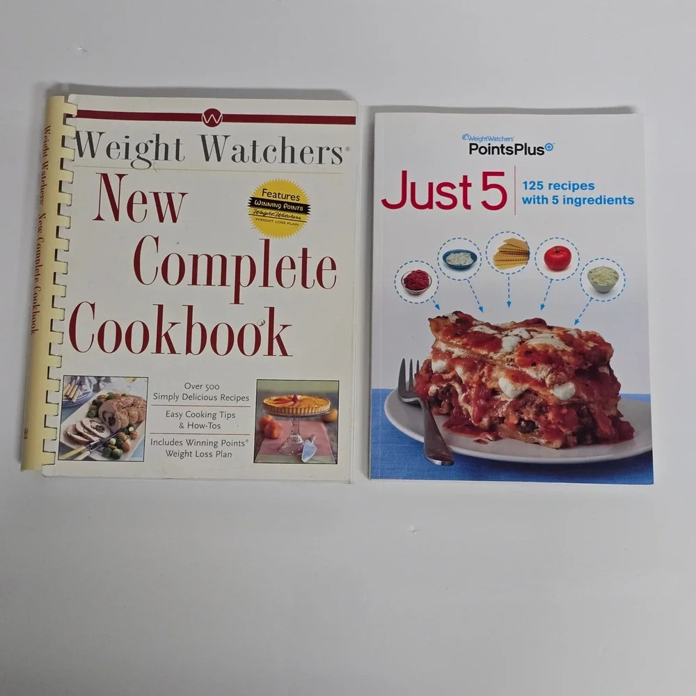 Weight Watchers New Complete Cookbook & Just 5 Recipes Book Bundle Healthy Diet - Picture 1 of 9